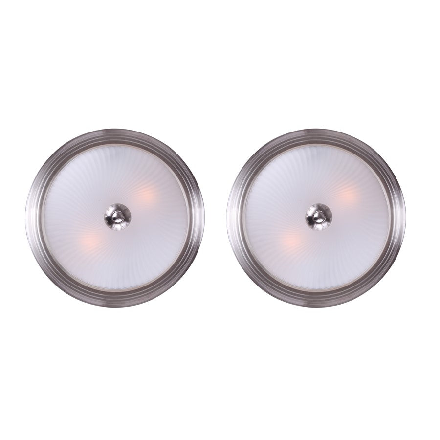 Canarm Madison 11in 1-Light Flush Mount | Brushed Pewter and Frosted Glass | Hallway & Bedroom Ceiling Light | 11 x 11 x 4.75 in | Model IFM21151T