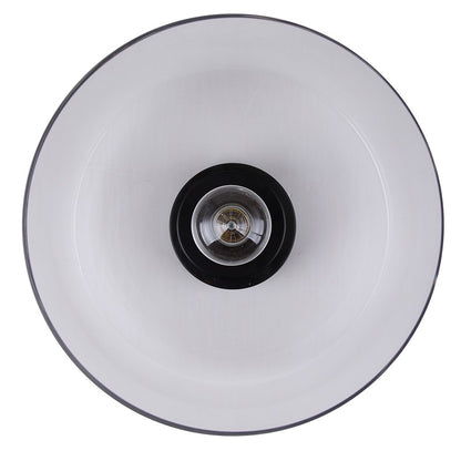 Canarm Sklo 12in 1-Light Flush Mount | Modern Matte Black and Clear Glass | Living Room & Entryway Ceiling Light | 12 x 12 x 9 in | Model IFM2125B12BK