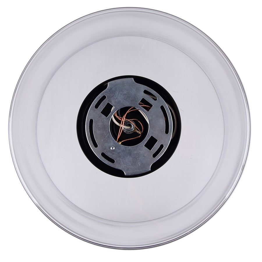 Canarm Sklo 12in 1-Light Flush Mount | Modern Matte Black and Clear Glass | Living Room & Entryway Ceiling Light | 12 x 12 x 9 in | Model IFM2125B12BK