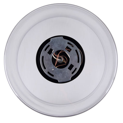 Canarm Sklo 12in 1-Light Flush Mount | Modern Matte Black and Clear Glass | Living Room & Entryway Ceiling Light | 12 x 12 x 9 in | Model IFM2125B12BK