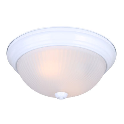 Canarm Madison 14in 2-Light Flush Mount | Classic White and Frosted Glass | Hallway & Kitchen Ceiling Light | 13 x 14.5 x 4.75 in | Model IFM21311N