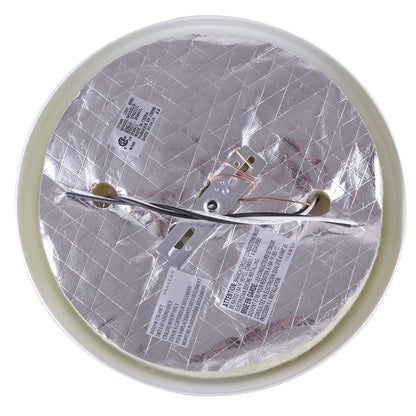 Canarm Madison 14in 2-Light Flush Mount | Classic White and Frosted Glass | Hallway & Kitchen Ceiling Light | 13 x 14.5 x 4.75 in | Model IFM21311N