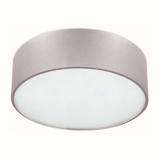Canarm Dexter 13in 2-Light Flush Mount | Modern Aluminum and Frosted Glass | Hallway & Bathroom Ceiling Light | 13 x 13 x 5.25 in | Model IFM318A13AL