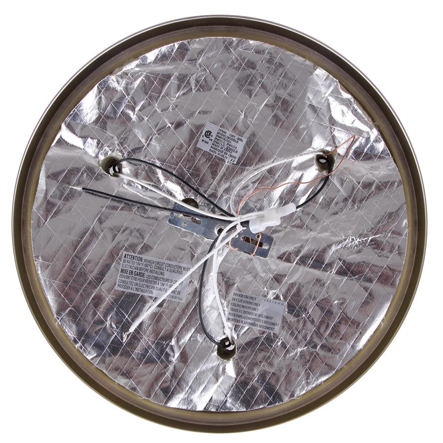 Canarm Madison 15in 3-Light Flush Mount | Classic Brushed Nickel and Alabaster Glass | Hallway & Bedroom Ceiling Light | Model IFM415BN