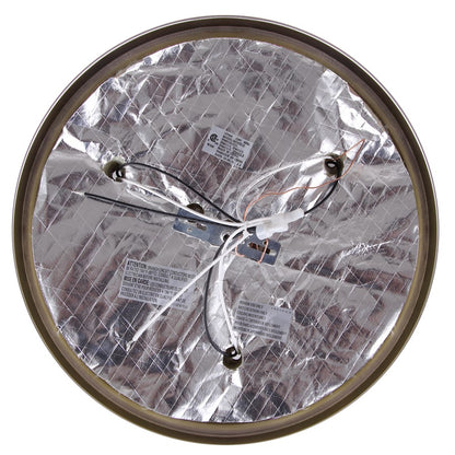 Canarm Madison 15in 3-Light Flush Mount | Classic Brushed Nickel and Alabaster Glass | Hallway & Bedroom Ceiling Light | Model IFM415BN