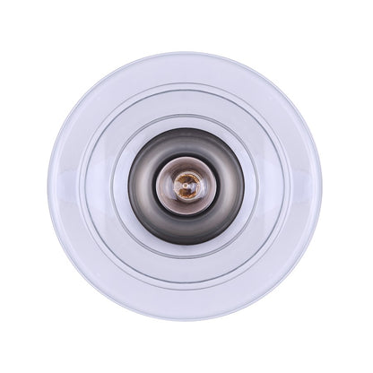 Canarm Chicago 12in 1-Light Flush Mount | Modern Brushed Nickel and Clear Glass | Bedroom & Entryway Ceiling Light | Model IFM459B13BN