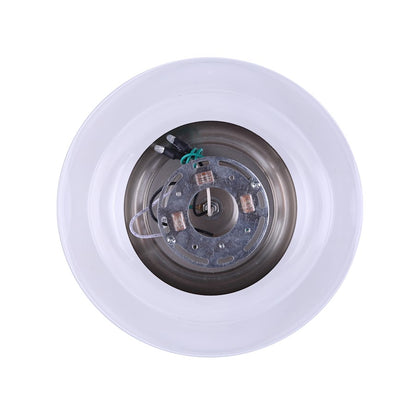 Canarm Chicago 12in 1-Light Flush Mount | Modern Brushed Nickel and Clear Glass | Bedroom & Entryway Ceiling Light | Model IFM459B13BN