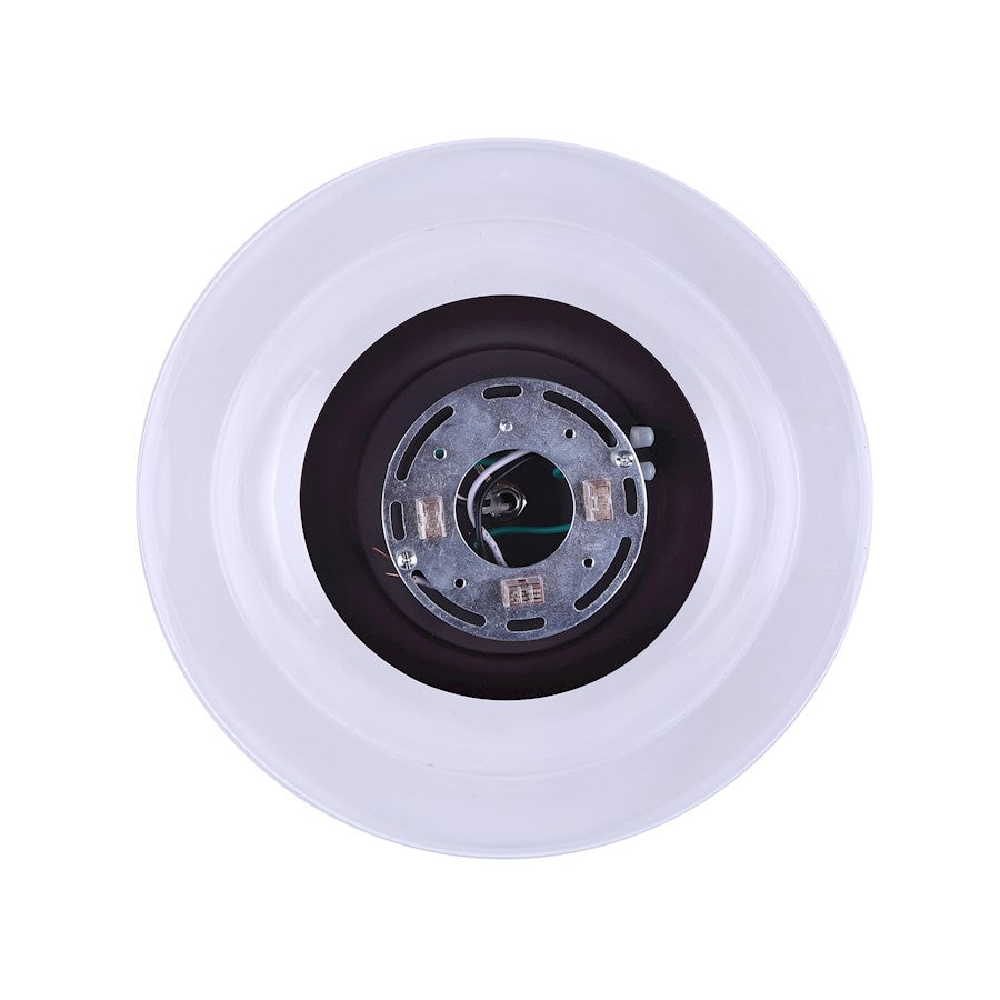 Canarm Chicago 12.5in 1-Light Flush Mount | Oil Rubbed Bronze and Clear Glass | Hallway & Bedroom Closet | 12.5 x 9.25 in | Model IFM459B13ORB