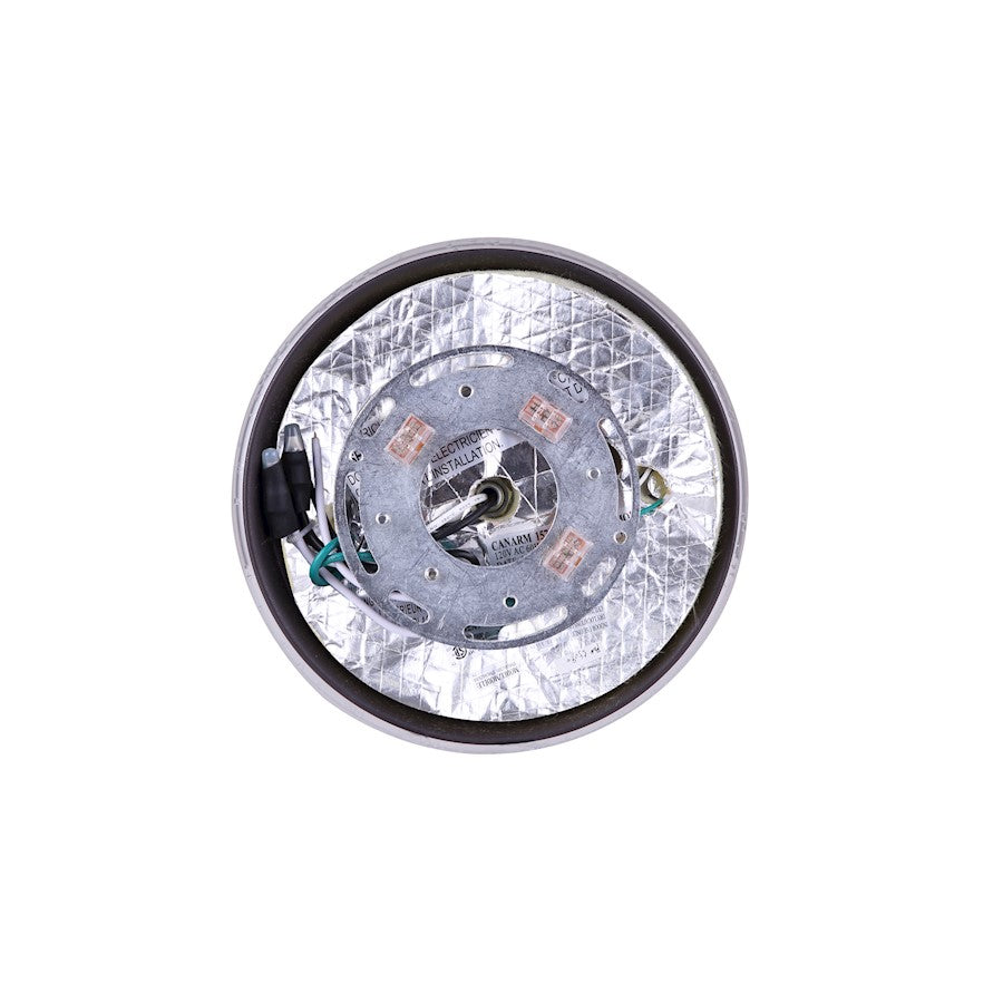 Canarm Boku 8in 1-Light Flush Mount | Warm Oil Rubbed Bronze and Seeded Glass | Hallway & Closet Ceiling Light | 8 x 8 x 9.25 in | Model IFM623A08ORB