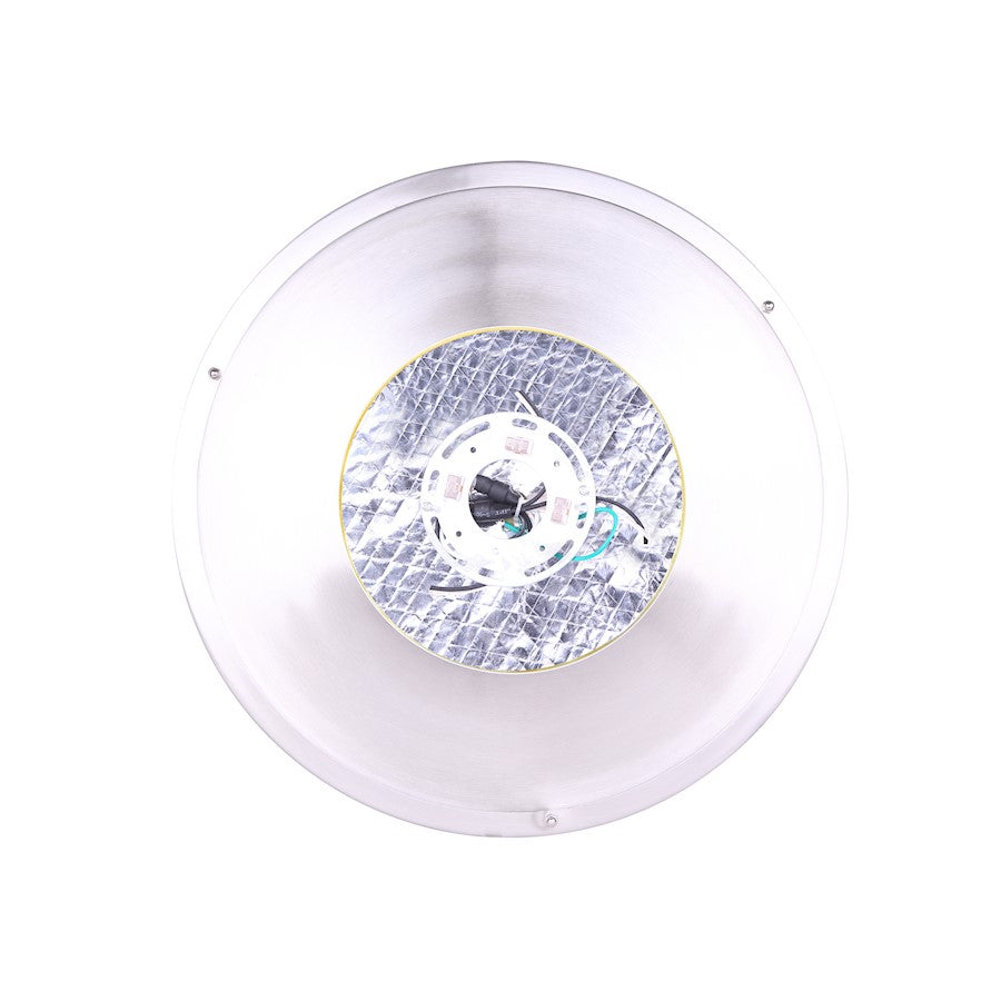 Canarm Cala 16in 3-Light Flush Mount | Brushed Nickel & Watermark Glass | Bedroom & Hallway | 16 x 15 x 7 in | Model IFM677A15BN