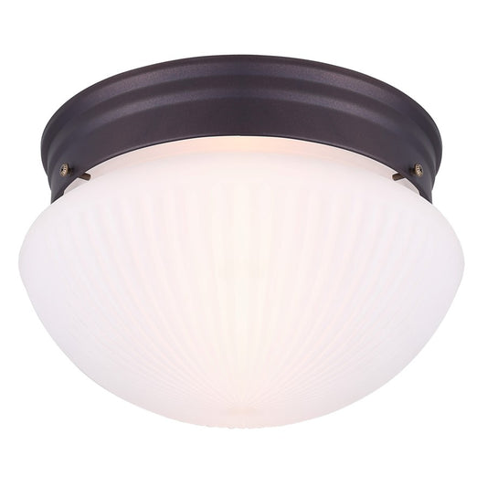 Canarm Madison 9in 1-Light Flush Mount | Nautical Oil Rubbed Bronze Metal | Hallway & Entryway | 9 x 9 x 6 in | Model IFM71013