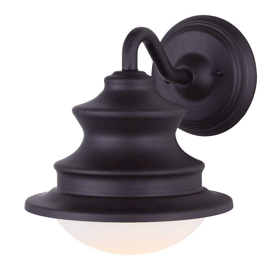 Canarm Wharf 10in 1-Light Outdoor Downlight | Oil Rubbed Bronze Aluminum and Clear Glass | Entryway & Patio Wall Light | Model IOL122ORB