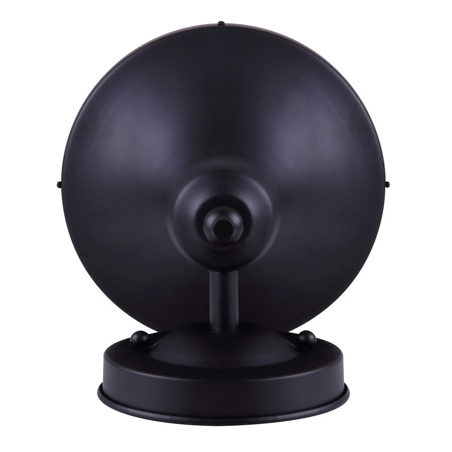 Canarm Madison 6in 1-Light Outdoor Lantern | Industrial Matte Black and Clear Glass | Porch & Garage Wall Light | Model IOL143TBK-C