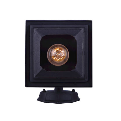 Canarm Fieldhouse 11in 1-Light Outdoor Wall Light Twinpack | Black Steel and Seeded Glass | Porch & Entryway | 6.25 x 7.75 x 11 in | Model IOL183TBK-C