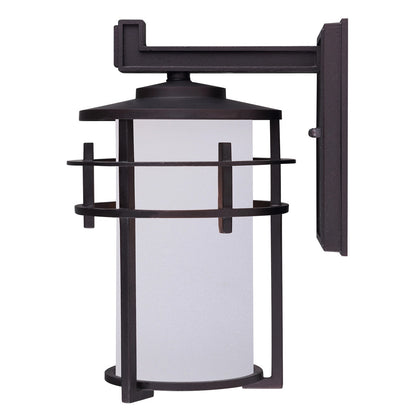Canarm Flex 8in 1-Light Outdoor Downlight | Oil Rubbed Bronze Steel and Frosted Glass | Patio & Entryway | 8.5 x 7 x 11.5 in | Model IOL199ORB