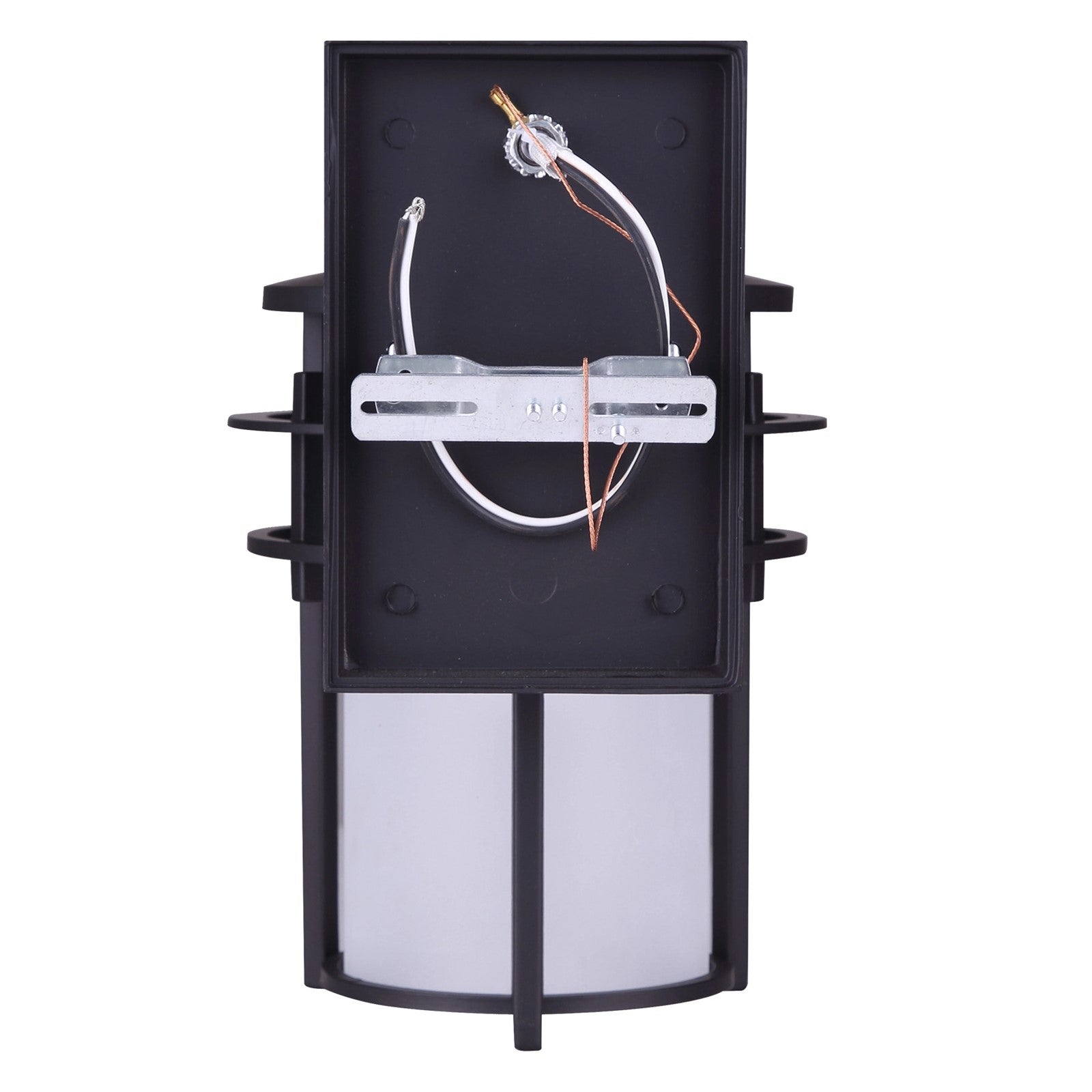 Canarm Flex 8in 1-Light Outdoor Downlight | Oil Rubbed Bronze Steel and Frosted Glass | Patio & Entryway | 8.5 x 7 x 11.5 in | Model IOL199ORB