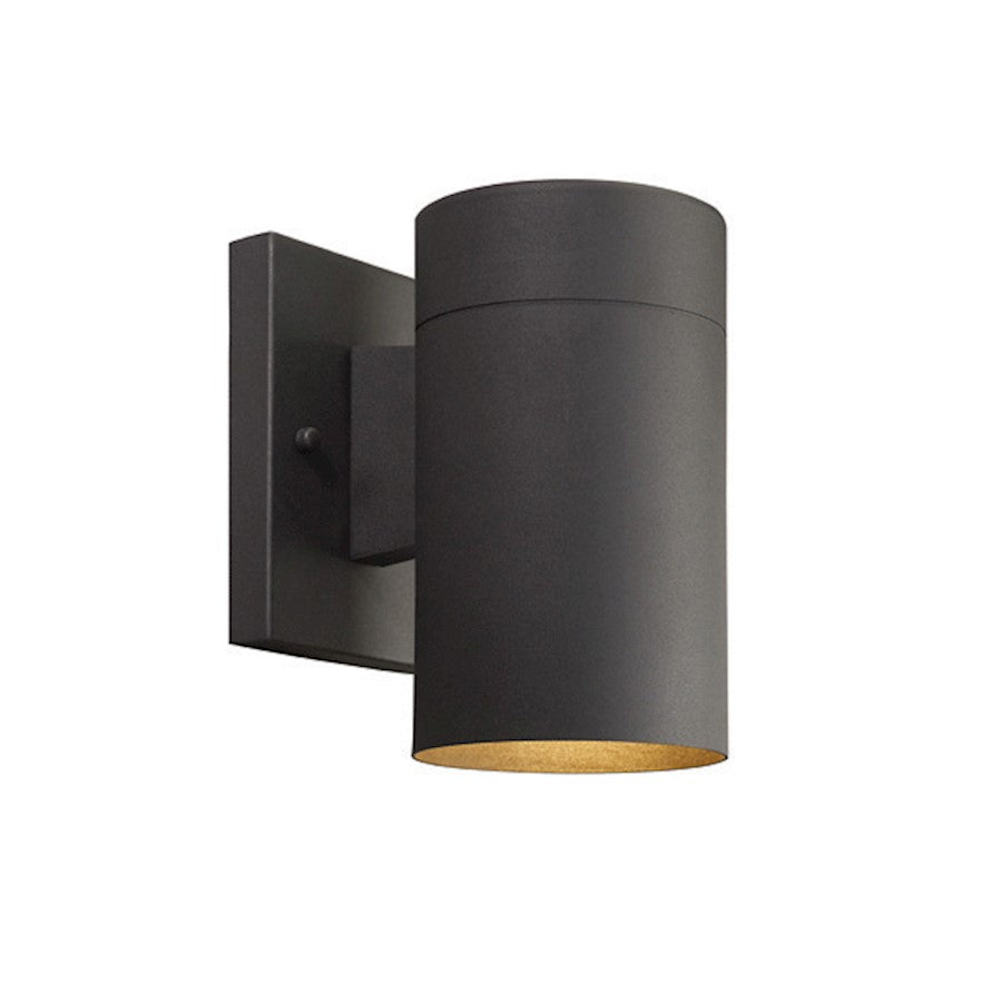 Canarm Night Sky 7in 1-Light Outdoor Wall Sconce | Black Steel/Copper Wire | Covered Patios & Entryways | 4.38 x 6.75 x 7.35 in | Model IOL211BK