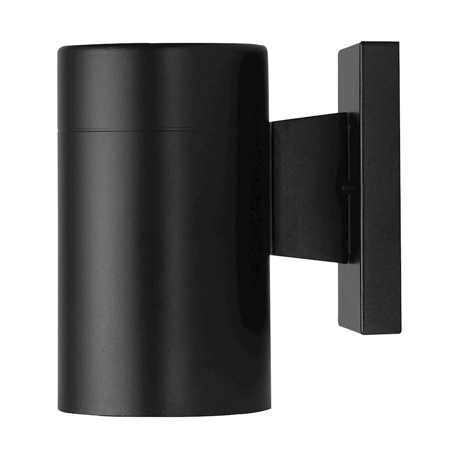 Canarm Night Sky 7in 1-Light Outdoor Wall Sconce | Black Steel/Copper Wire | Covered Patios & Entryways | 4.38 x 6.75 x 7.35 in | Model IOL211BK