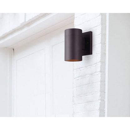 Canarm Night Sky 1-Light Outdoor Wall Sconce | Oil Rubbed Bronze Steel | Porch & Entryway | 4.38 x 6.75 x 7.35 in | Model IOL211ORB