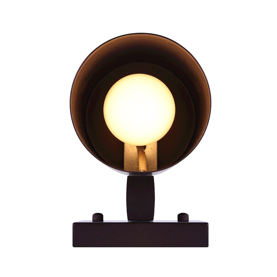 Canarm Night Sky 1-Light Outdoor Wall Sconce | Oil Rubbed Bronze Steel | Porch & Entryway | 4.38 x 6.75 x 7.35 in | Model IOL211ORB