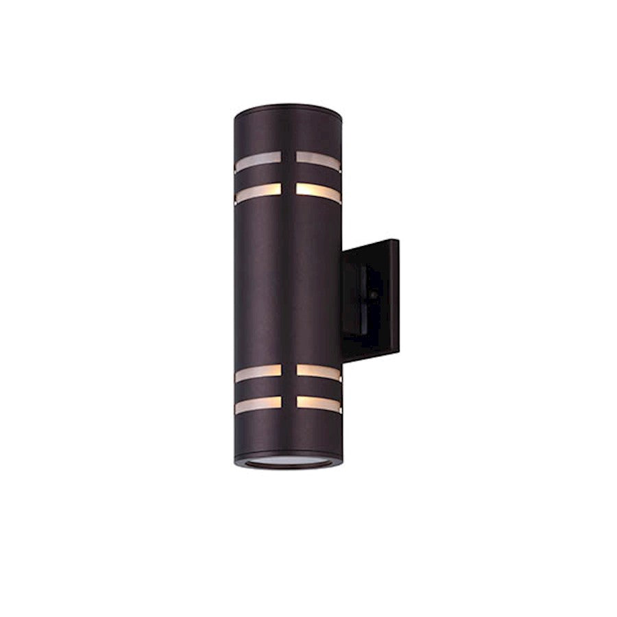 Canarm Tay 13in 1-Light Outdoor Downlight | Oil Rubbed Bronze and Clear Glass | Entryway & Patio | 4.25 x 5 x 13 in | Model IOL256ORB