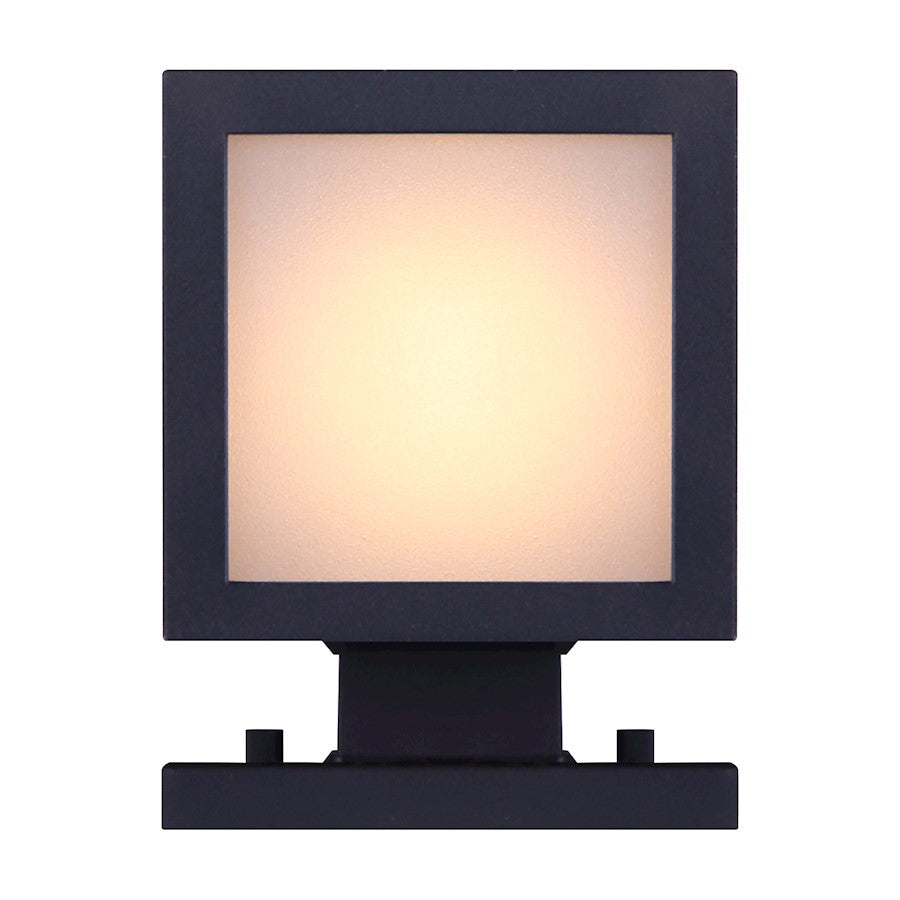 Canarm Tay 20in 2-Light Outdoor Wall Sconce | Modern Black and Frosted Glass | Entryway & Covered Patio | 4.5 x 5.75 x 20 in | Model IOL309BK