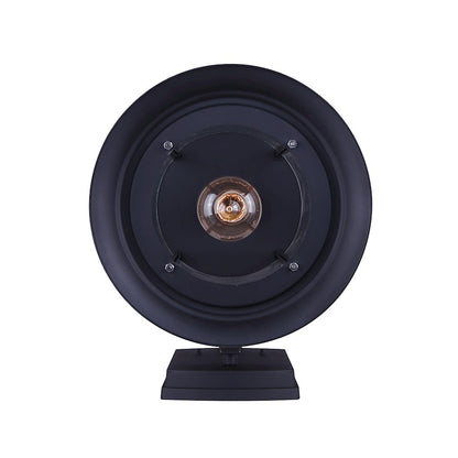 Canarm Treehouse 10in 1-Light Outdoor Wall Sconce | Black Metal and Clear Glass | Porch & Patio | 6 x 7.5 x 9.75 in | Model IOL315BK