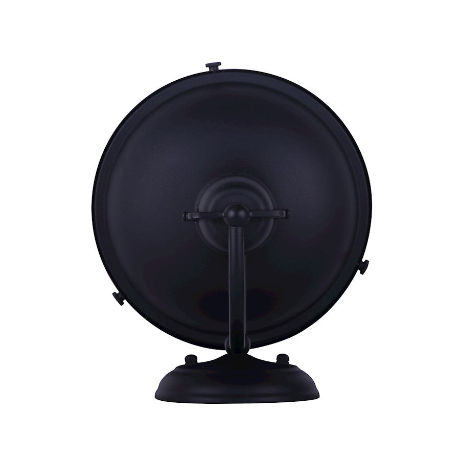 Canarm Marcella 9in 1-Light Outdoor Lantern | Black Metal and Glass Panel | Porch & Patio | 9 x 10 x 7.25 in | Model IOL322BK