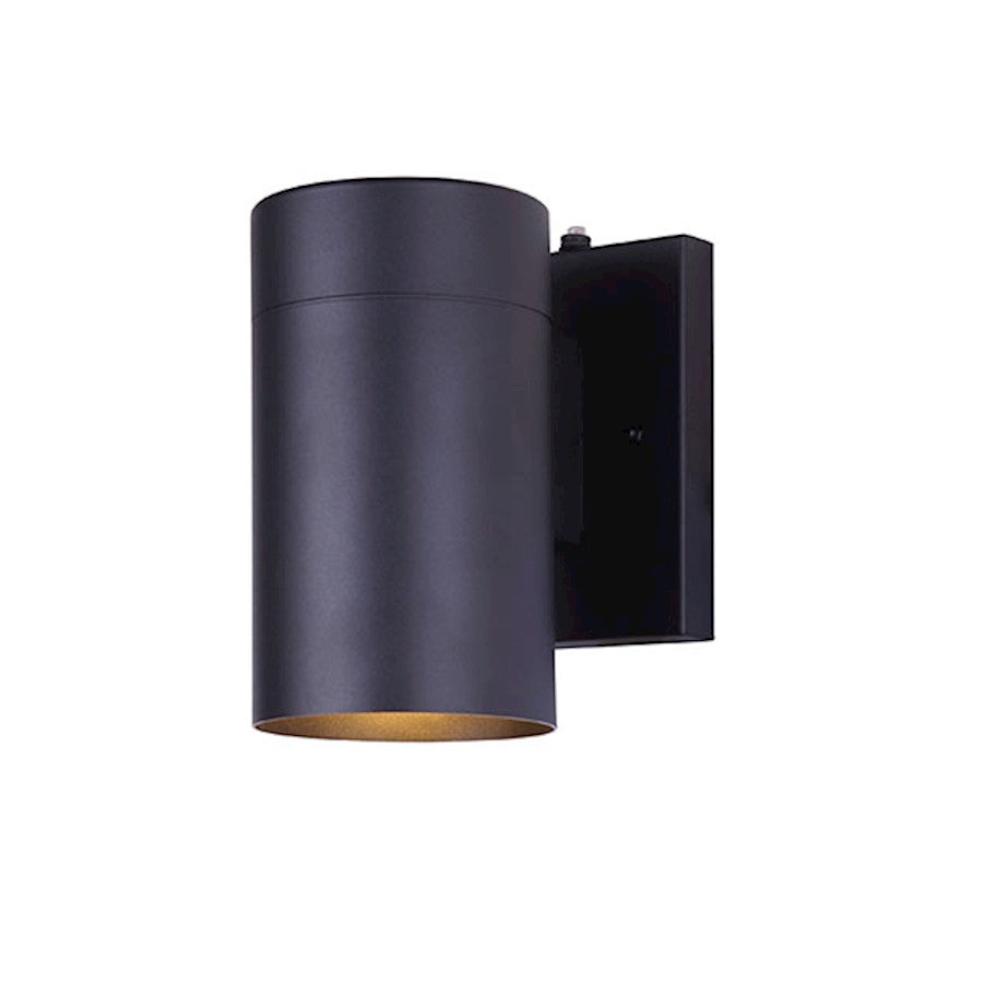 Canarm Dawn 8in 1-Light Outdoor Downlight | Matte Black Metal | Porch & Patio | 4 x 7 x 8 in | Model IOL339BK