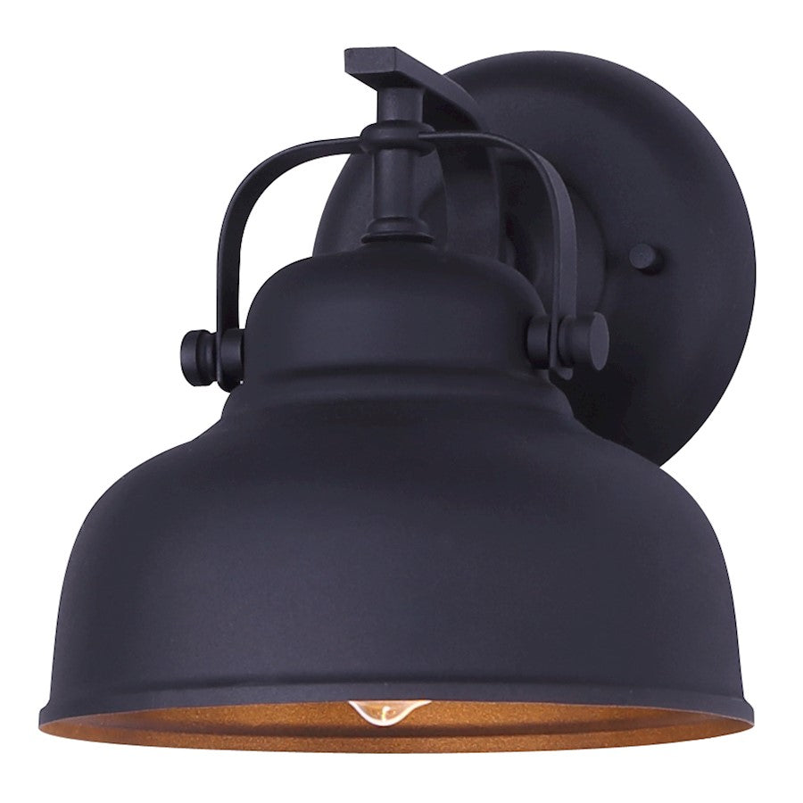 Canarm 8in 1-Light Outdoor Down Light | Matte Black Metal | Patio & Entryway | 8 x 8 x 8 in | Model IOL405BK-A