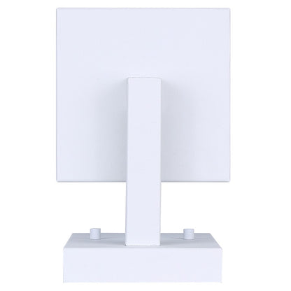 Canarm Madison 15in 1-Light Outdoor Lantern | White and Seeded Glass | Porch & Entryway | 5.12 x 7.87 x 14.87 in | Model IOL456WH