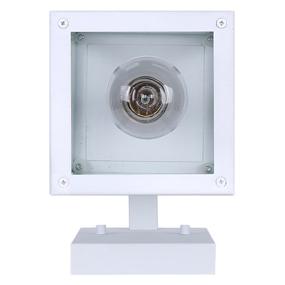 Canarm Madison 15in 1-Light Outdoor Lantern | White and Seeded Glass | Porch & Entryway | 5.12 x 7.87 x 14.87 in | Model IOL456WH