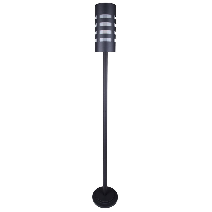 Canarm Tayla 1-Light 62in Outdoor Post Lantern | Modern Black and Frosted Glass | Driveway & Patio | 9 x 9 x 62 in | Model IOL571BK