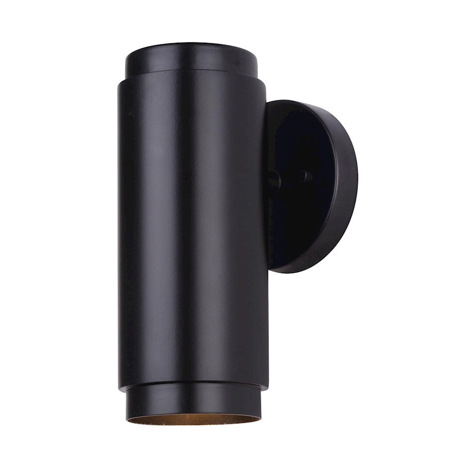 Canarm Lyam 1-Light Outdoor Down Light | Matte Black Metal | Entryway & Patio Wall Light | 4.75 x 6 x 9.62 in | Model IOL575BK