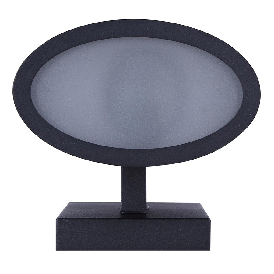 Canarm Owynn 13in 2-Light Outdoor Lantern | Black Metal and Frosted Glass | Pathway & Garden | 6 x 6 x 13 in | Model IOL636BK