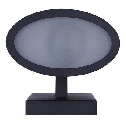 Canarm Owynn 13in 2-Light Outdoor Lantern | Black Metal and Frosted Glass | Pathway & Garden | 6 x 6 x 13 in | Model IOL636BK