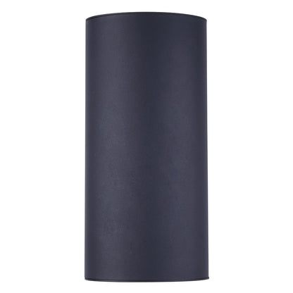 Canarm Owynn 13in 2-Light Outdoor Lantern | Black Metal and Frosted Glass | Pathway & Garden | 6 x 6 x 13 in | Model IOL636BK