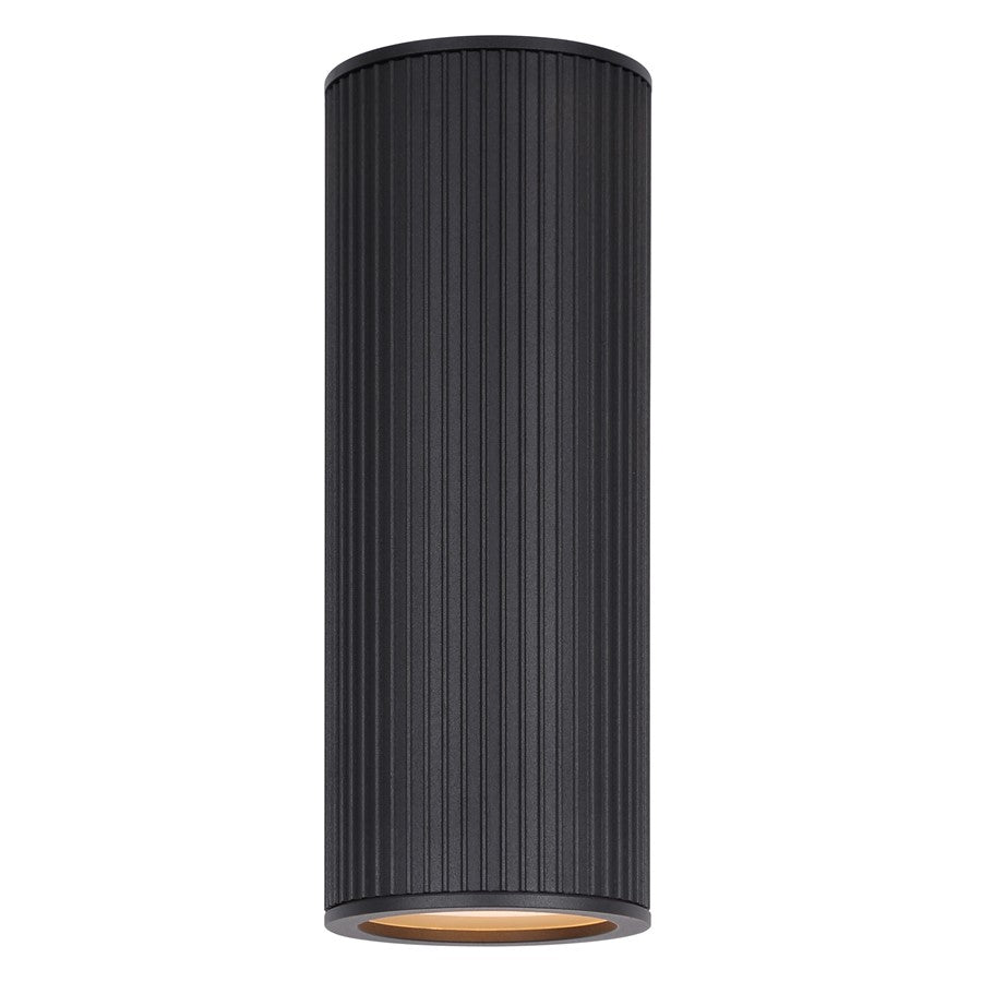 Canarm Rexton 11.75in 2-Light Outdoor Lantern | Modern Black and Frosted Glass | Porch & Entryway Wall Light | 4.25 x 6.62 x 11.75 in | Model IOL639BK