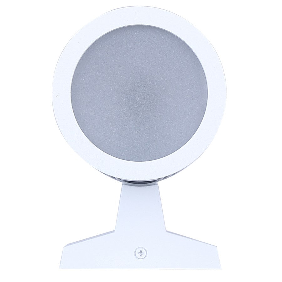Canarm Rexton 11.75in 2-Light Outdoor Lantern | Modern White and Frosted Glass | Porch & Entryway Wall Light | 4.25 x 6.62 x 11.75 in | Model IOL639WH