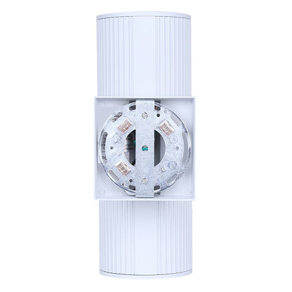 Canarm Rexton 11.75in 2-Light Outdoor Lantern | Modern White and Frosted Glass | Porch & Entryway Wall Light | 4.25 x 6.62 x 11.75 in | Model IOL639WH