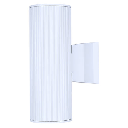 Canarm Rexton 11.75in 2-Light Outdoor Lantern | Modern White and Frosted Glass | Porch & Entryway Wall Light | 4.25 x 6.62 x 11.75 in | Model IOL639WH