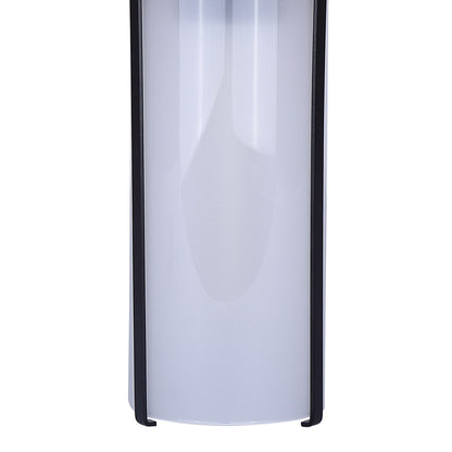Canarm Beau 6in 1-Light Outdoor Lantern | Matte Black and Frosted Glass | Entryway & Patio | 4.75 x 6.63 x 14.13 in | Model IOL653BK
