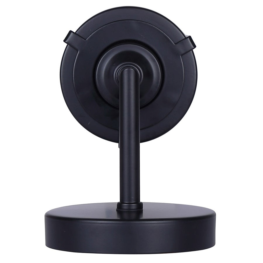 Canarm Beau 6in 1-Light Outdoor Lantern | Matte Black and Frosted Glass | Entryway & Patio | 4.75 x 6.63 x 14.13 in | Model IOL653BK