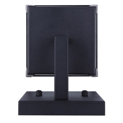Canarm Coralea 6in 1-Light Outdoor Lantern | Sand Black and Seeded Glass | Porch & Deck | 6 x 7 x 13 in | Model IOL689BK