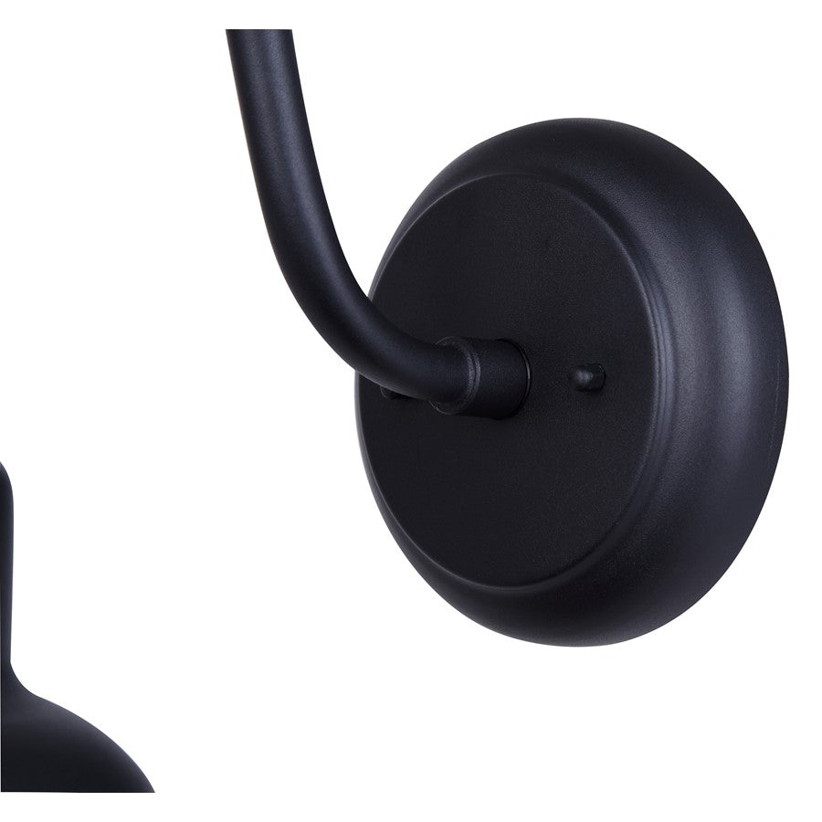 Canarm Valec 13in 1-Light Outdoor Lantern | Farmhouse Sand Black Metal | Porch & Driveway | 14 x 16 x 13 in | Model IOL694BK