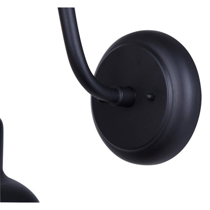 Canarm Valec 13in 1-Light Outdoor Lantern | Farmhouse Sand Black Metal | Porch & Driveway | 14 x 16 x 13 in | Model IOL694BK