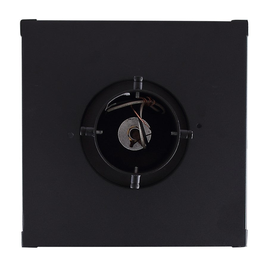 Canarm Shana 11in 3-Light Outdoor Post Lantern | Modern Black and Watermark Glass | Driveway & Entrance | 11 x 11 x 22 in | Model IOL708BK