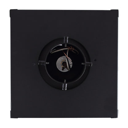 Canarm Shana 11in 3-Light Outdoor Post Lantern | Modern Black and Watermark Glass | Driveway & Entrance | 11 x 11 x 22 in | Model IOL708BK