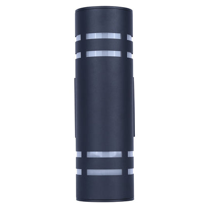 Canarm Braxton 4.25in 2-Light Outdoor Lantern | Black Metal and Frosted Glass | Covered Patio & Entryway | 6 x 4.25 x 13 in | Model IOL710BK