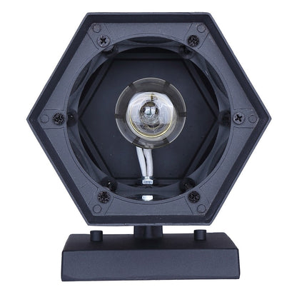 Canarm Kersley 10in 1-Light Outdoor Lantern | Classic Black and Clear Beveled Glass | Entryway, Patio & Garage | 7 x 6.25 x 10 in | Model IOL714BK